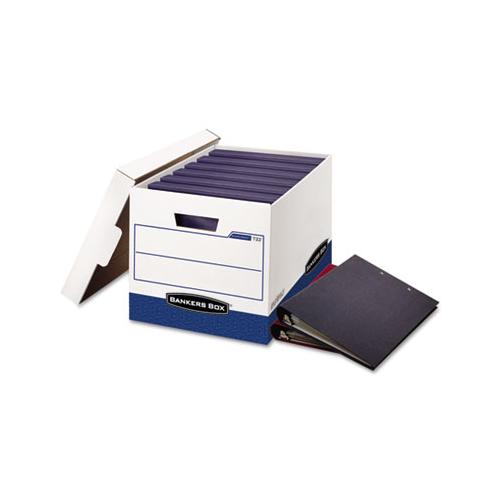 Binderbox Storage Boxes, Letter Files, 13.13" X 20.13" X 12.38", White-blue, 12-carton