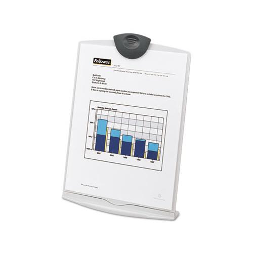 Copy Stand, Plastic, 75 Sheet Capacity, Platinum-charcoal