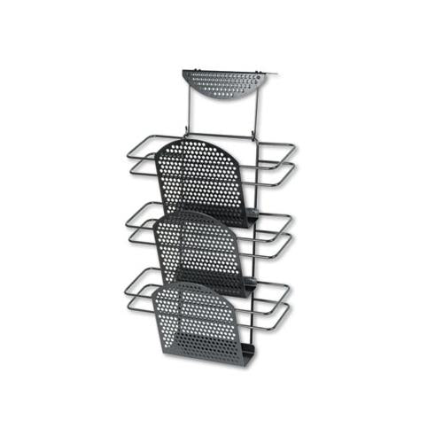 Perf-ect Partition Additions Three-pocket Organizer, 12 1-2 X 21 3-8, Black