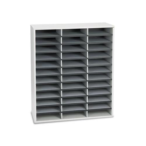 Literature Organizer, 36 Sections Letter, 29 X 11 7-8 X 34 11-16, Dove Gray
