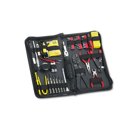 55-piece Computer Tool Kit In Black Vinyl Zipper Case