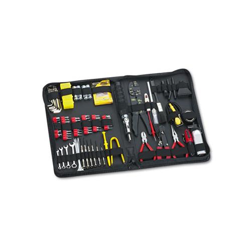 100-piece Computer Tool Kit In Black Vinyl Zipper Case