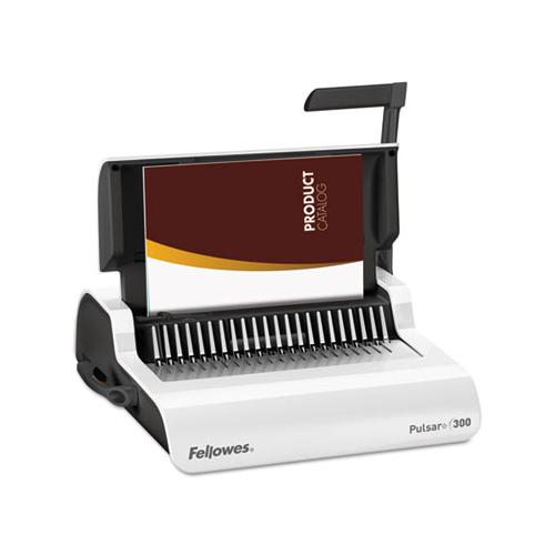Pulsar+ Manual Comb Binding System, 300 Sheets, 18 1-8 X 15 3-8 X 5 1-8, White