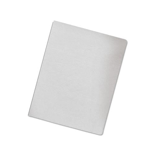 Classic Grain Texture Binding System Covers, 11-1-4 X 8-3-4, White, 200-pack