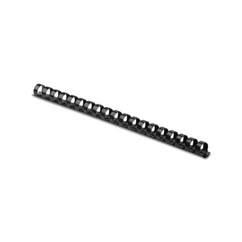 Plastic Comb Bindings, 1-2" Diameter, 90 Sheet Capacity, Black, 100 Combs-pack