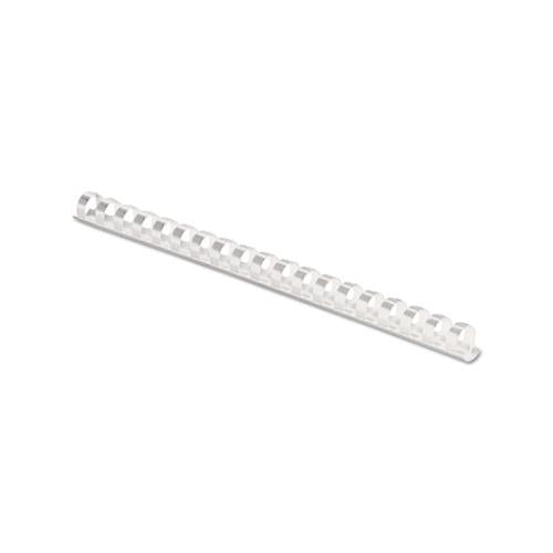 Plastic Comb Bindings, 3-8" Diameter, 55 Sheet Capacity, White, 100 Combs-pack