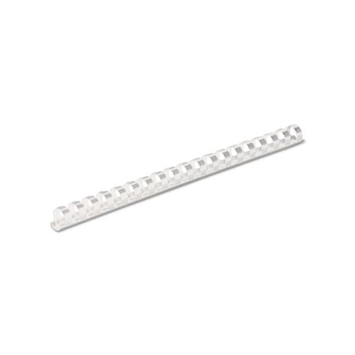 Plastic Comb Bindings, 1-2" Diameter, 90 Sheet Capacity, White, 100 Combs-pack