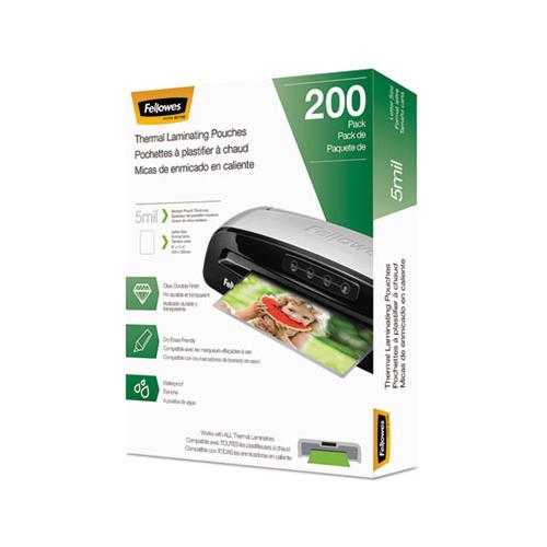 Laminating Pouches, 5 Mil, 9" X 11.5", Gloss Clear, 200-pack