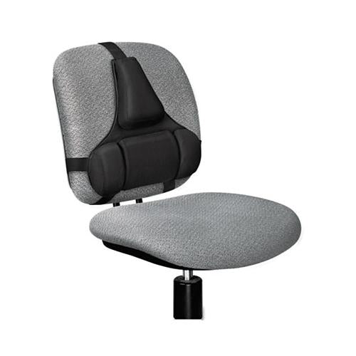 Professional Series Back Support, Memory Foam Cushion, 15w X 2d X 14.5h, Black