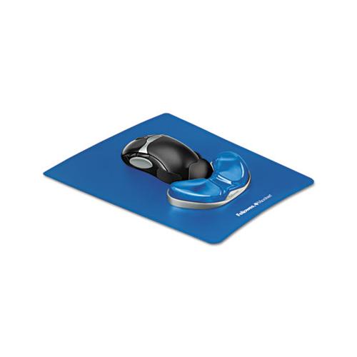 Gel Gliding Palm Support W-mouse Pad, Blue