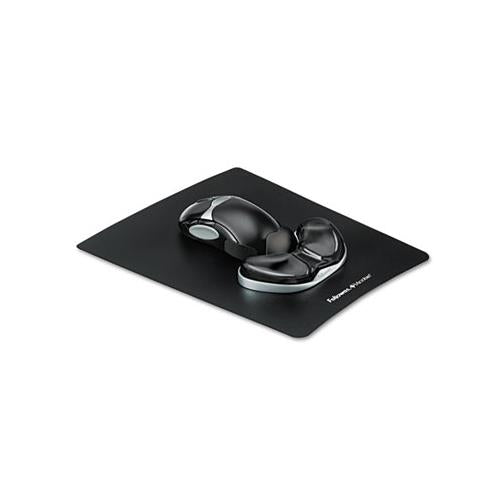 Gel Gliding Palm Support W-mouse Pad, Black