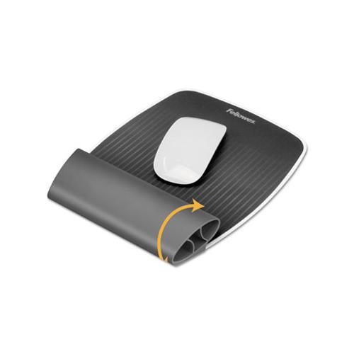 I-spire Wrist Rocker Mouse Pad With Wrist Rest, 7.81" X 10", Gray