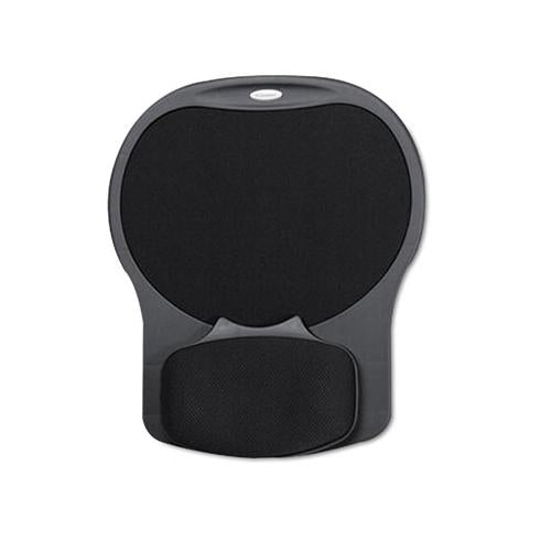 Easy Glide Gel Mouse Pad W-wrist Rest, 10 X 12 X 1 1-2, Black