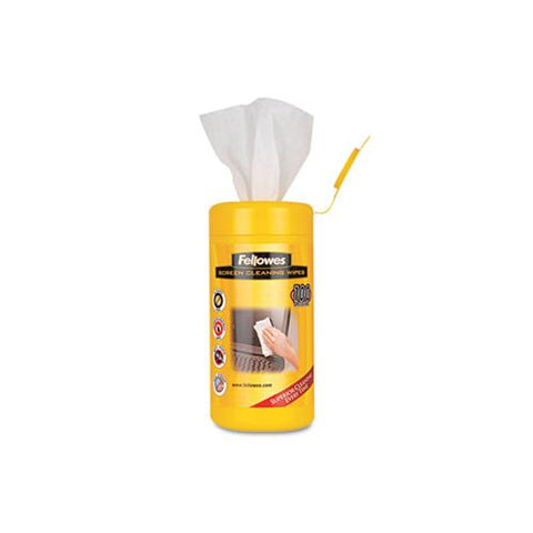 Screen Cleaning Wet Wipes, 5.12" X 5.90", 100-tub