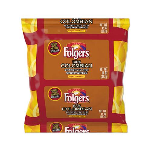 Coffee Filter Packs, 100% Colombian, 1.4 Oz Pack, 40-carton