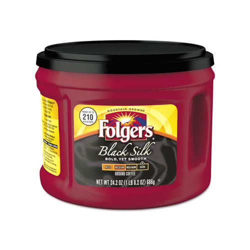Coffee, Black Silk, 24.2 Oz Canister, 6-carton