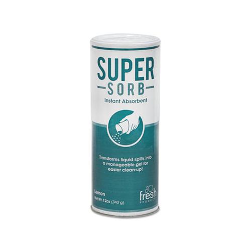 Super-sorb Liquid Spill Absorbent, Powder, Lemon-scent, 12 Oz. Shaker Can, 6-box