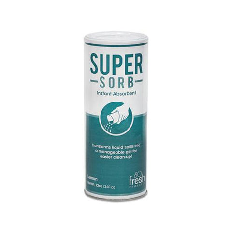 Super-sorb Liquid Spill Absorbent, Powder, Lemon-scent, 12 Oz. Shaker Can