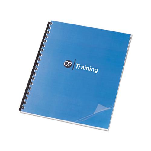 Clear View Presentation Binding System Cover, 11 X 8 1-2, Clear, 100-box