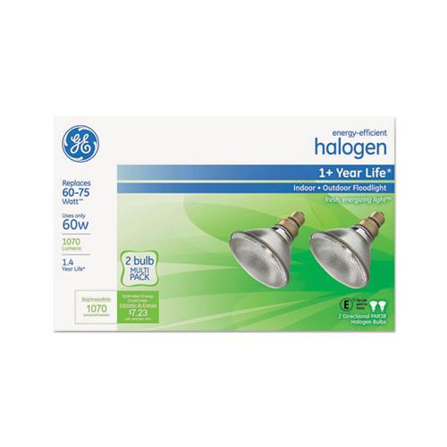Energy-efficient Par38 Halogen Bulb, 60 W, 2-pack