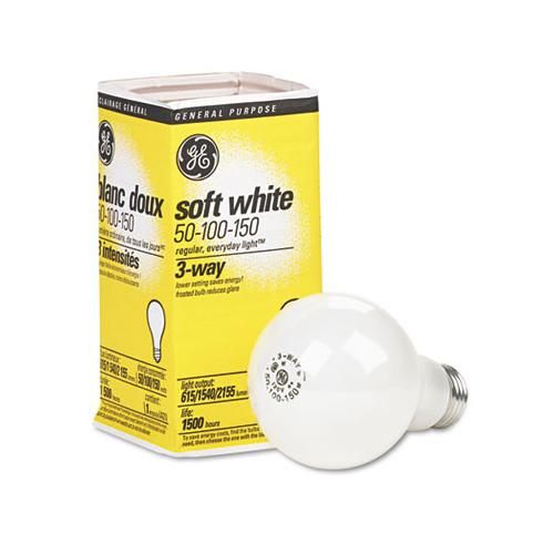 Incandescent Soft White 3-way A21 Light Bulb, 50-100-150 W