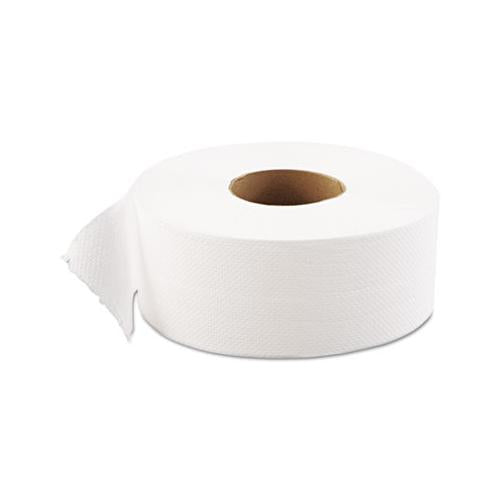 Jrt Jumbo Bath Tissue, Septic Safe, 1-ply, White, 9" Dia, 12 Rolls-carton