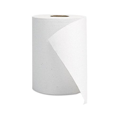 Hardwound Roll Towels, White, 8" X 350 Ft, 12 Rolls-carton