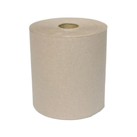 Hardwound Roll Towels, 1-ply, Kraft, 8" X 700 Ft, 6-carton