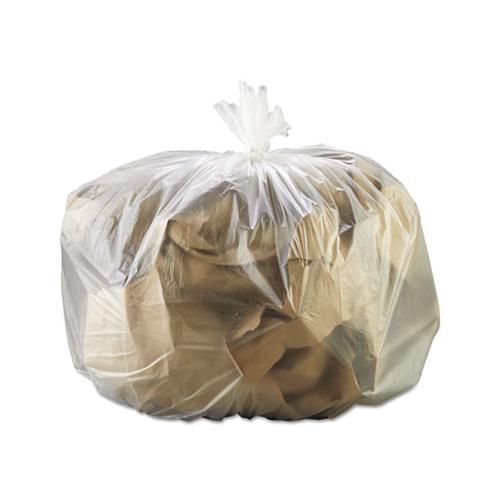 High Density Can Liners, 33 Gal, 13 Microns, 33" X 39", Natural, 250-carton