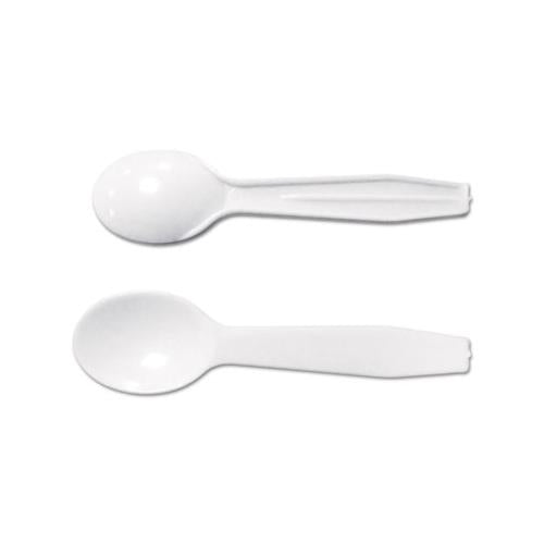 Medium-weight Cutlery, Taster Spoon, White, 3", 3000-carton