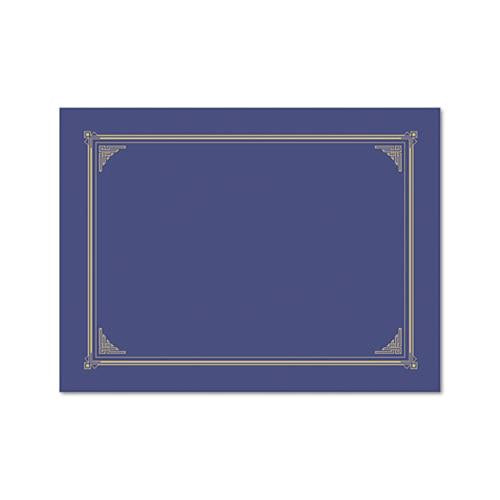 Certificate-document Cover, 12 1-2 X 9 3-4, Metallic Blue, 6-pack