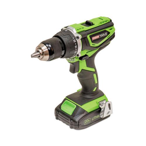 Heavy Duty 20v Cordless Hammer Drill, 2000 Rpm, 1-2" Jacob's Chuck, 20 Volt