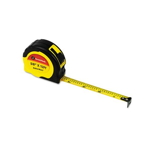 Extramark Power Tape, 5-8" X 12ft, Steel, Yellow-black
