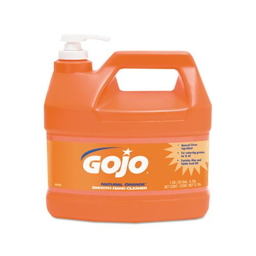 Natural Orange Smooth Hand Cleaner, 1 Gal, Pump Dispenser, Citrus Scent, 4-carton