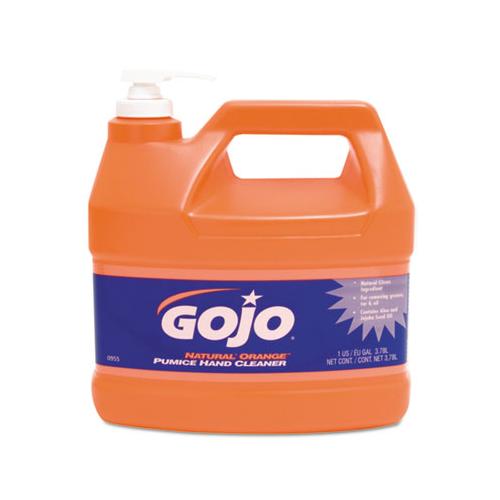 Natual Orange Pumice Hand Cleaner, Citrus, 1 Gal Pump Bottle, 4-carton