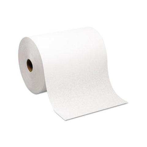 Hardwound Roll Paper Towel, Nonperforated, 7.87 X 1000ft, White, 6 Rolls-carton