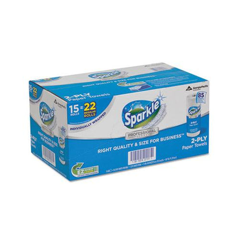 Sparkle Ps Perforated Paper Towel, White, 8 4-5 X 11, 85-roll, 15 Roll-carton