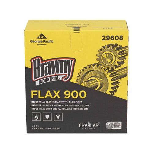 Flax 900 Heavy Duty Cloths, 9 X 16 1-2, White, 72-box, 10 Box-carton