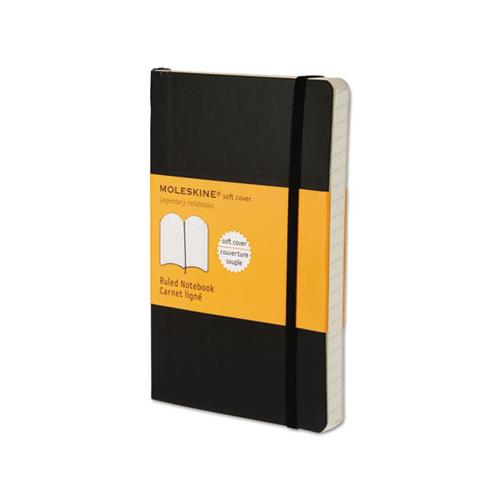 Classic Softcover Notebook, Narrow Rule, Black Cover, 5.5 X 3.5, 192 Sheets