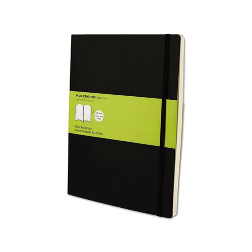 Classic Softcover Notebook, 1 Subject, Unruled, Black Cover, 10 X 7.5, 192 Sheets