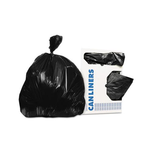 Low-density Can Liners, 12-16 Gal, 0.35 Mil, 24 X 32, Black, 1,000-carton