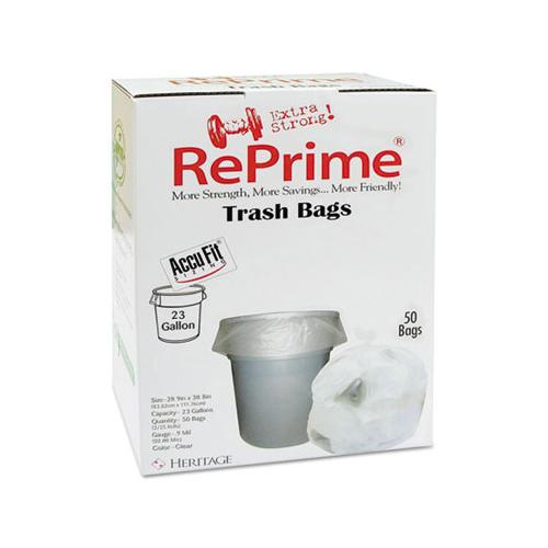 Linear Low Density Can Liners With Accufit Sizing, 23 Gal, 0.9 Mil, 28" X 45", Clear, 300-carton