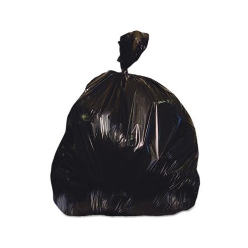 Linear Low-density Can Liners, 60 Gal, 1.25 Mil, 38" X 58", Black, 100-carton