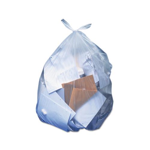 Linear Low-density Can Liners, 56 Gal, 1.1 Mil, 43" X 47", Clear, 100-carton