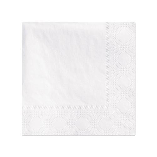 Beverage Napkins, 2-ply 9 1-2 X 9 1-2, White, Embossed, 1000-carton