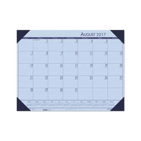Recycled Ecotones Academic Desk Calendar, 18.5 X 13, Cordovan Corners, 2020-2021