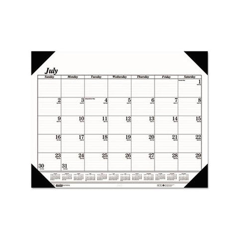 Recycled Economy 14-month Academic Desk Pad Calendar, 22 X 17, 2020-2021