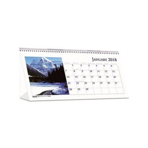 Recycled Scenic Photos Desk Tent Monthly Calendar, 8.5 X 4.5, 2021