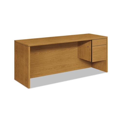 10500 Series 3-4-height Right Pedestal Credenza, 72w X 24d X 29.5h, Harvest