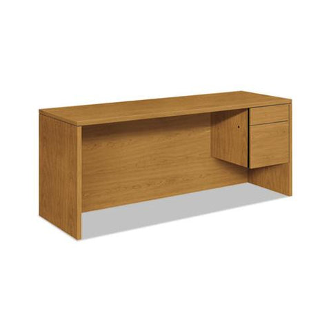 10500 Series 3-4-height Right Pedestal Credenza, 72w X 24d X 29.5h, Harvest